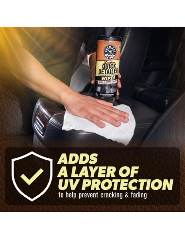 Toallitas Detalladoras Rápidas para Cuero Chemical Guys 30 ct