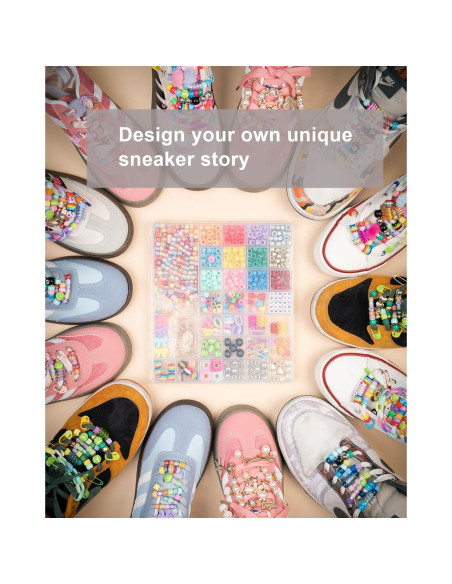 Kit de Encantos para Zapatos DoDoBeads - 750 Pcs Decoración
