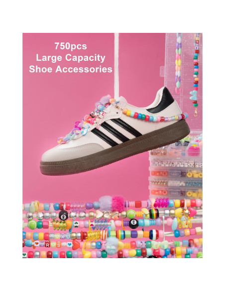 Kit de Encantos para Zapatos DoDoBeads - 750 Pcs Decoración