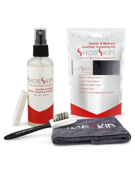 Kit de Limpieza de Zapatos de Cuero Suede y Nubuck - Natural