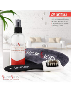 Kit de Limpieza de Zapatos de Cuero Suede y Nubuck - Natural 2