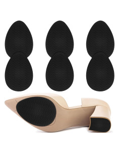 6 Almohadillas Antideslizantes Nogeqi para Zapatos Goma Negra