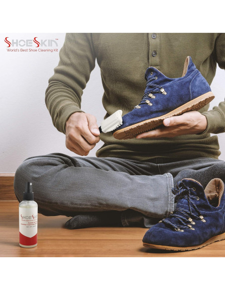 Kit de Limpieza de Zapatos de Cuero Suede y Nubuck - Natural
