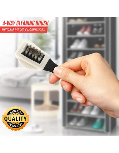 Kit de Limpieza de Zapatos de Cuero Suede y Nubuck - Natural