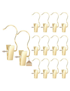 Ganchos Colgantes de Metal Dorado Koobay 12 Piezas 11.4 cm