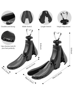 Estirador de Zapatos Ajustable JJDPARTS Unisex Negro 2