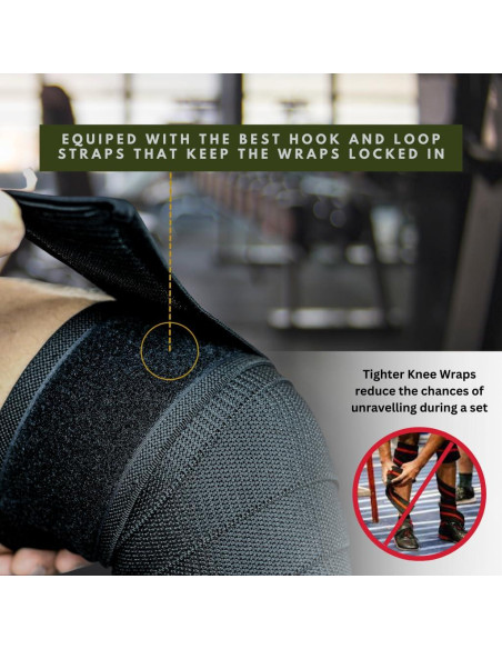 Fajas de Rodilla Hustle Athletics - Soporte Ajustable para Ejercicio