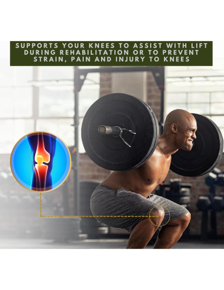 Fajas de Rodilla Hustle Athletics - Soporte Ajustable para Ejercicio