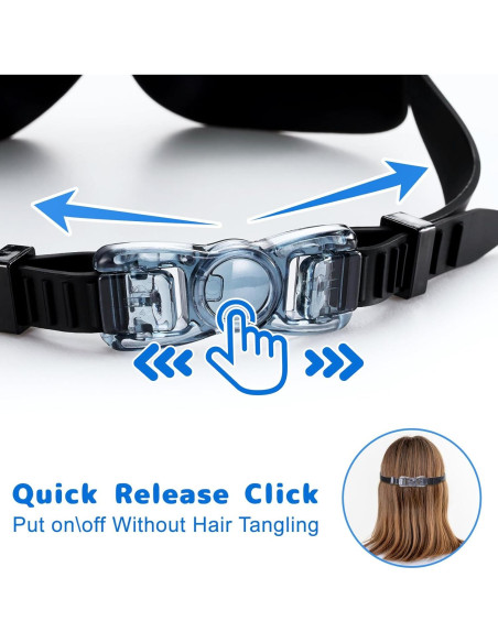 Gafas de Natación EverSport para Niños 8-16 Años - Antivaho UV