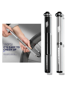 Bomba de Bicicleta ENLEE Mini 160 PSI Aluminio Negra