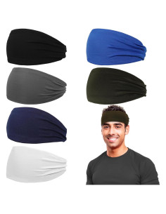 Paquete de 6 Diademas Deportivas ONUPGO Unisex Absorbentes