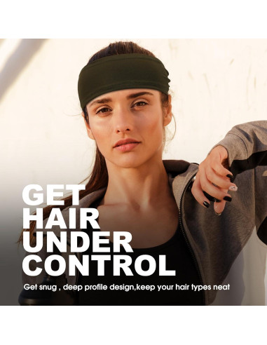 Paquete de 6 Diademas Deportivas ONUPGO Unisex Absorbentes