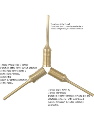 Aguja de Bomba de Aire Haitengwen de Latón - Inflador Multifuncional