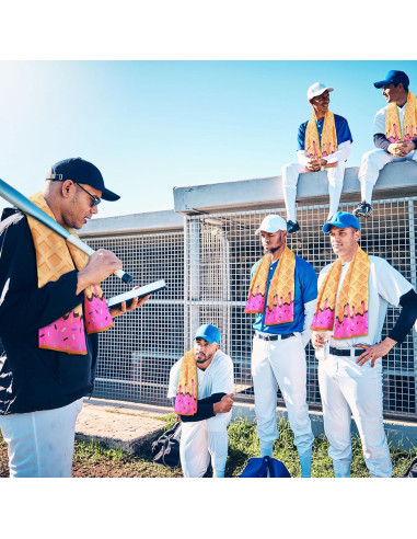 Juego de 12 Toallas de Enfriamiento Peryiter Microfibra Rosa 101.6x30.5cm