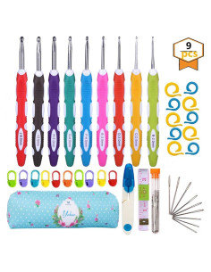Juego de Ganchillos Ergonómicos YOKER 41 Piezas Multicolor