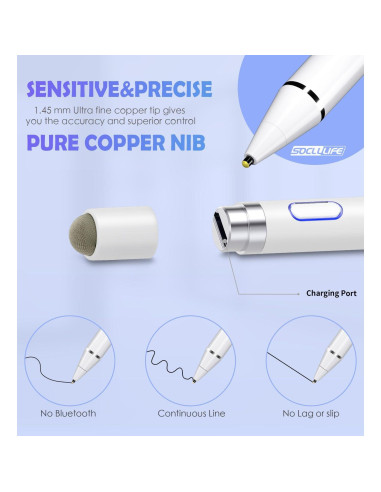 Bolígrafo Estilográfico Activo SOCLLLife con Guante 2 Pack