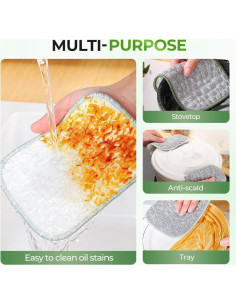 Trapos de Lavado de Platos de Alambre PETUPS 5 Pcs Sin Rayones 2