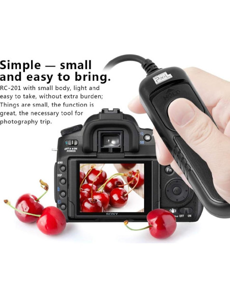 Control Remoto de Obturador Pixel RC-201 para Canon EOS