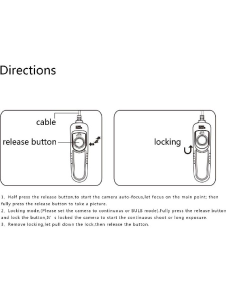 Control Remoto de Obturador Pixel RC-201 para Canon EOS