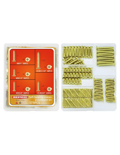 Kit de Tornillos de Madera Autoperforantes Indprod 175 Pcs