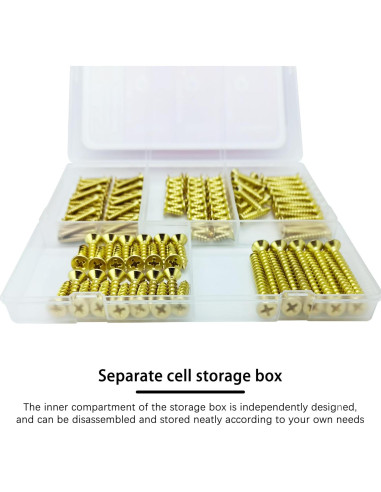 Kit de Tornillos de Madera Autoperforantes Indprod 175 Pcs