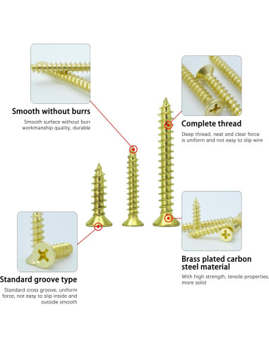 Kit de Tornillos de Madera Autoperforantes Indprod 175 Pcs
