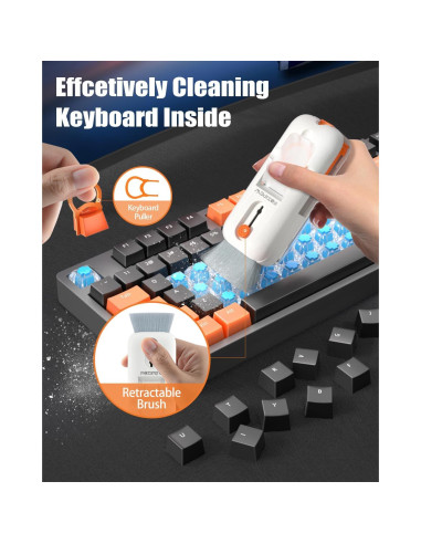 Kit de Limpieza 12 en 1 FOTIPEW para Electrónica Naranja