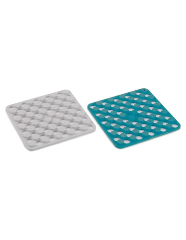 Conjunto de 2 Trivets de Silicona Joseph Joseph Azul/Blanco
