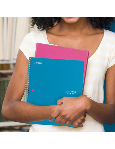 Cuaderno Espiral Five Star 5 Asignaturas 200 Hojas Azul