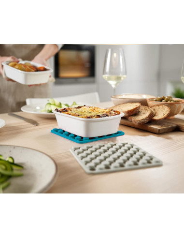 Conjunto de 2 Trivets de Silicona Joseph Joseph Azul/Blanco