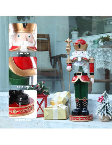 Soldado Cascanueces Bdor 76.2 cm con Globo de Nieve Rotatorio