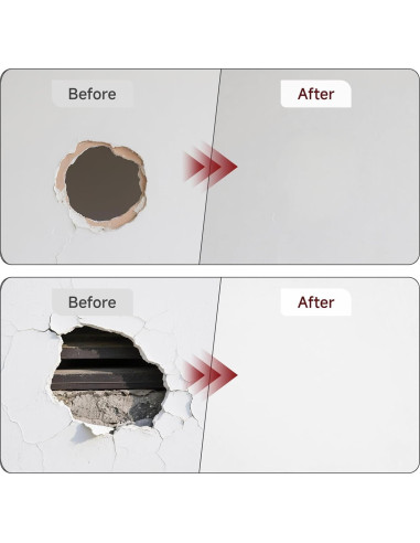 Kit de Parcheo de Pared Moller 19 Piezas Aluminio 2-8"