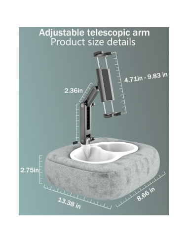 Soporte de Almohada para Tableta Charchendo 360 Ajustable