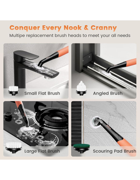 Cepillo Eléctrico Recargable Antime GH1003-C para Limpieza