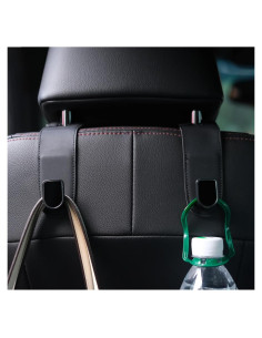 Ganchos Organizadores para Coche JEYODA - 30 kg, Negro