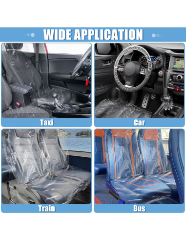 Kit de Fundas de Asiento de Coche Desechables MYFAMIREA 250 PCS