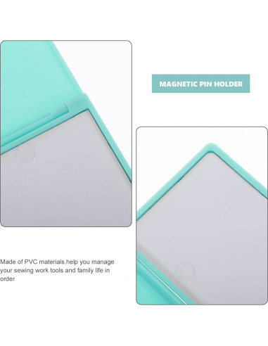 Estuche de Agujas de Coser Magnético Gatuida Verde 11x6.6 cm