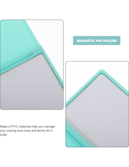Estuche de Agujas de Coser Magnético Gatuida Verde 11x6.6 cm