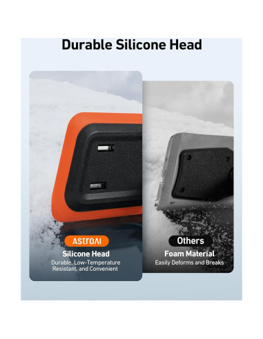 Cepillo de Nieve 2-en-1 AstroAI 120 cm con Raspador de Hielo