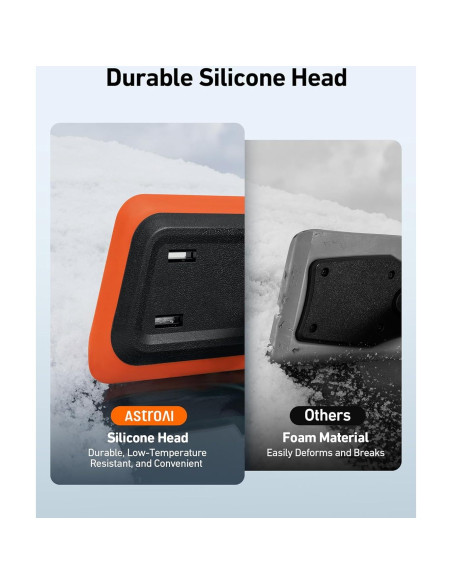 Cepillo de Nieve 2-en-1 AstroAI 120 cm con Raspador de Hielo