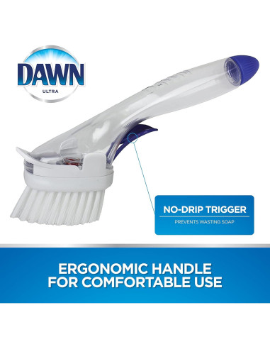 Cepillo de Platos Rellenable Dawn con Raspador - 90.7g