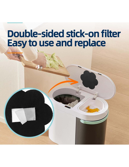 Filtros Desodorantes de Carbón Activado Techypro - 12 Reemplazos