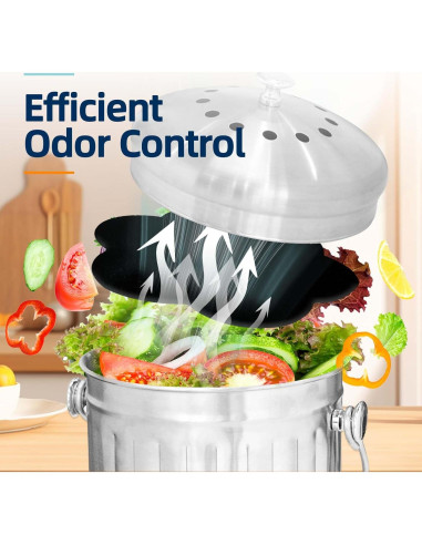 Filtros Desodorantes de Carbón Activado Techypro - 12 Reemplazos