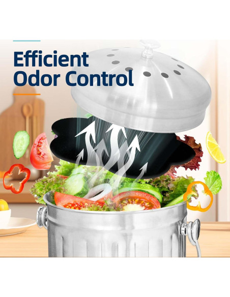 Filtros Desodorantes de Carbón Activado Techypro - 12 Reemplazos