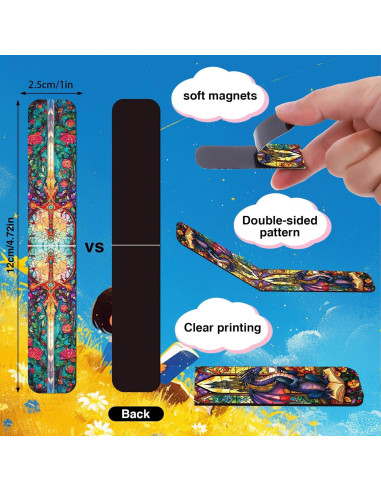 Marcadores Magnéticos de Dragón Wxiben - 30 Pcs Multicolor