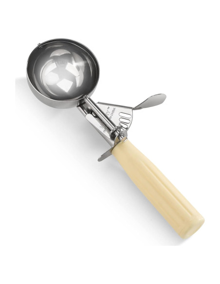 Cucharón de Porciones Ishphso Acero Inoxidable 2oz Mango Azul