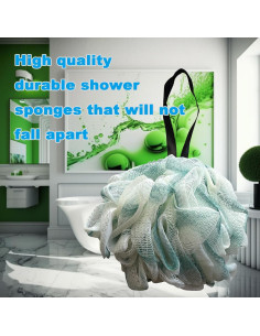 Esponja de Baño Exfoliante Doble Cara Loofah XINBIN 68g 2