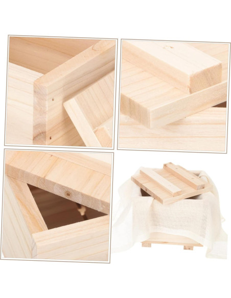 Molde de Tofu Casero IMIKEYA 14x14cm Prensa Ajustable DIY