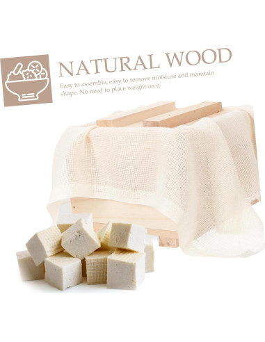 Molde de Tofu Casero IMIKEYA 14x14cm Prensa Ajustable DIY