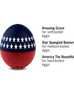 Temporizador de Huevos BeepEgg Patriótico - Cocedor Musical 3 Niveles 2